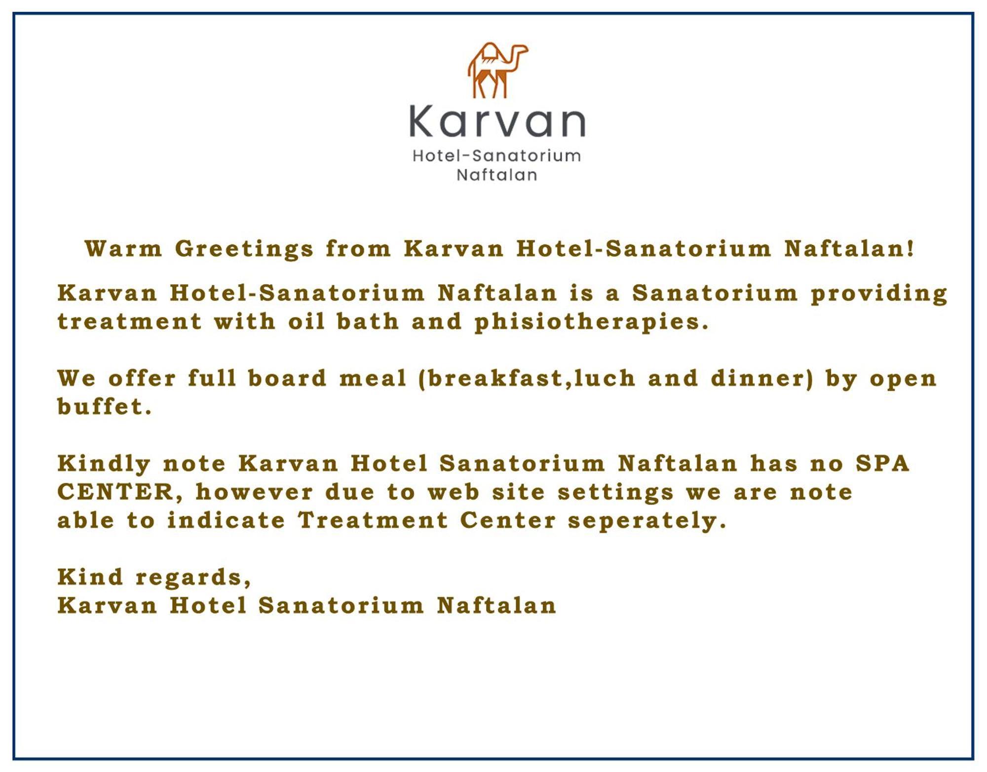 Karvan Hotel-Sanatorium נפטלאן מראה חיצוני תמונה